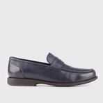 Isaac Belt Detailed Dress Shoes // Navy Blue (Euro: 44)