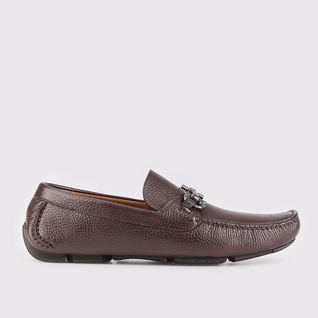 Oliver Buckle Detail Loafers // Brown (Euro: 39)