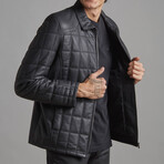 Ezra Leather Coat // Black (Euro: 60)