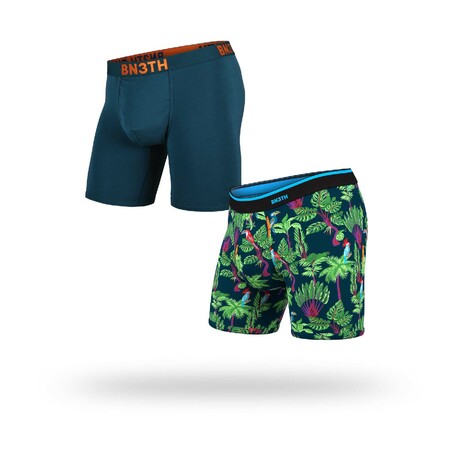 Classic Boxer Brief Pack // Pack of 2 // Cascade + Birds (XS)