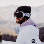 TWEAK-X Ski + Snowboard Goggles // Midnight Black + White