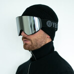 APEX Magnet Ski + Snowboard Goggles // Luxe Silver + Black