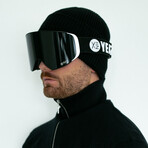 APEX Magnet Ski + Snowboard Goggles // Midnight Black + Silver