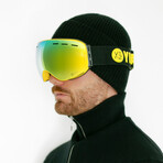 XTRM-SUMMIT Ski + Snowboard Goggles with Frame // Cyber Yellow