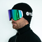 APEX Magnet Ski + Snowboard Goggles // Speed Green + Blue