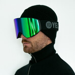 APEX Magnet Ski + Snowboard Goggles // Speed Green