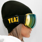 XTRM-SUMMIT Ski + Snowboard Goggles with Frame // Cyber Yellow