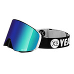 APEX Magnet Ski + Snowboard Goggles // Speed Green + Blue