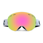 XTRM-SUMMIT Ski + Snowboard Goggles with Frame // Pink Salt