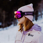 TWEAK-X Ski + Snowboard Goggles // Pink Salt