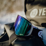 APEX Magnet Ski + Snowboard Goggles // Speed Green + Blue