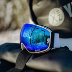 XTRM-SUMMIT Ski + Snowboard Goggles with Frame // Ice Blue