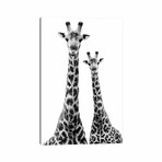 Two Giraffes White Edition II by Philippe Hugonnard (18"H x 12"W x 1.5"D)