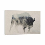 Bison In The Fog by Andreas Lie (12"H x 18"W x 1.5"D)