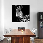 Zebra II by Debra Van Swearingen (12"H x 12"W x 1.5"D)