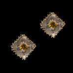 Citrine Stud Earrings
