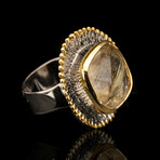 Rutilated Quartz Ring // Size 6.75