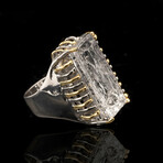 Rutilated Quartz Ring // Size 7