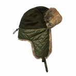 Top Gun® Checkered Winter Hat // Olive