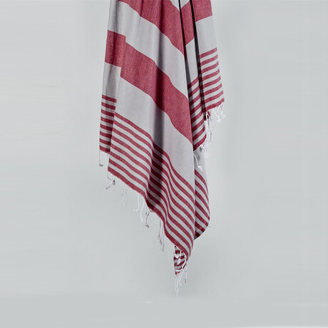 SULTAN MARİN Peshtemal (Gray + Red)