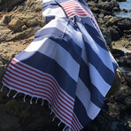 SULTAN MARİN Peshtemal (Gray + Red)