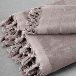 MONACO Towel Peshtemal (Light Gray)