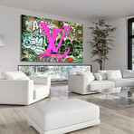 Louis On The Wall Pink By Radical (24"H x 16"W x 2"D)