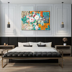 Basquiat Bouquet By Radical (24"H x 16"W x 2"D)