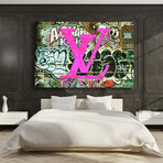 Louis On The Wall Pink By Radical (24"H x 16"W x 2"D)