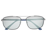 Gotham Polarized Sunglasses // Gunmetal Frame + Silver Lens