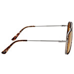 Flyer Polarized Sunglasses // Tortoise Frame + Brown Lens