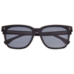Linux Polarized Sunglasses // Black Frame + Black Lens