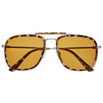 Flyer Polarized Sunglasses // Tortoise Frame + Brown Lens