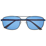 Gotham Polarized Sunglasses // Navy Frame + Blue Lens