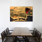 Paragliding II by Yavuz Sariyildiz (12"H x 18"W x 1.5"D)