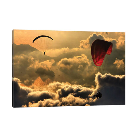 Paragliding II by Yavuz Sariyildiz (12"H x 18"W x 1.5"D)