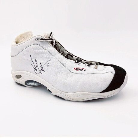 Vince Carter Autographed Game-Used Shoe w/Sock