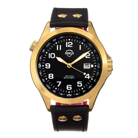 Shield Palau  Gold-Black Quartz // SLDSH104-5