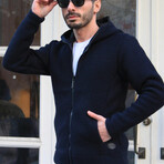 Premium Steel Knit Jacket // Navy (M)