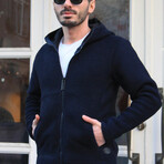 Premium Steel Knit Jacket // Navy (M)