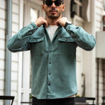 Suede Shirt Jacket // Patrol (S)
