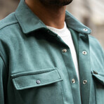 Suede Shirt Jacket // Patrol (S)