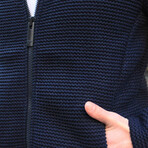 Premium Steel Knit Jacket // Navy (M)