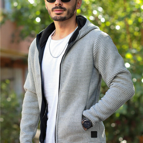 Premium Steel Knit Jacket // Light Gray (S)