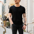 Oval-Cut Tee // Black (S)