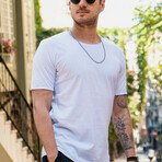 Oval-Cut Tee // White (S)