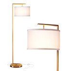 Montage Modern // LED Standing Floor Lamp (Antique Brass)