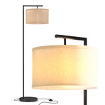 Montage Modern // LED Standing Floor Lamp (Antique Brass)