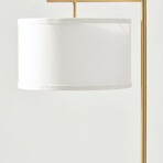 Montage Modern // LED Standing Floor Lamp (Antique Brass)