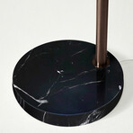 Mason // LED Arc Floor Lamp With Marble Base (Bronze)